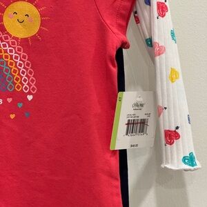 4T little me leggings, long sleeve, short sleeve set. New with tags.
